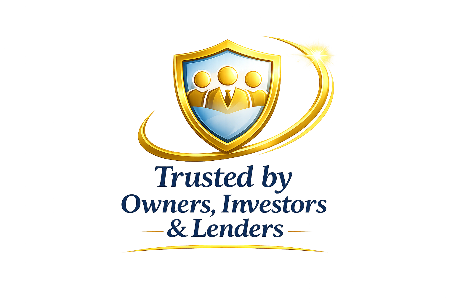 elegant logo with golden shield
